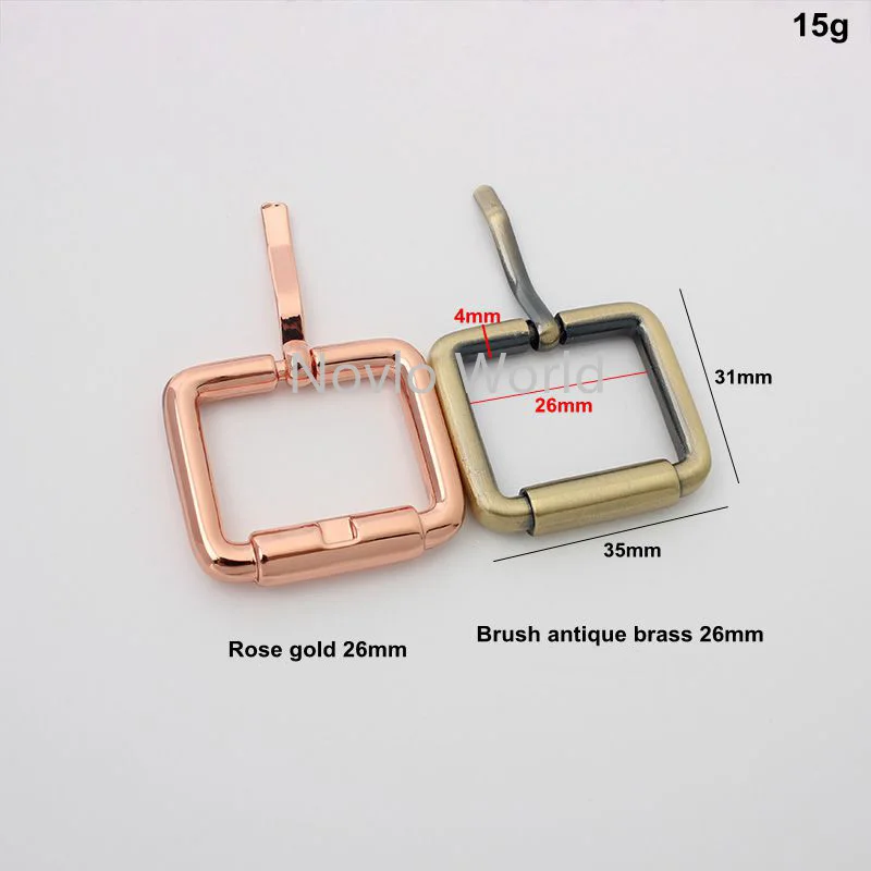 50pc16mm Metal Slides Tri-glides Wire-formed Roller Pin Buckles Strap Slider Adjuster for Bag Backpack Garment Leather Accessori