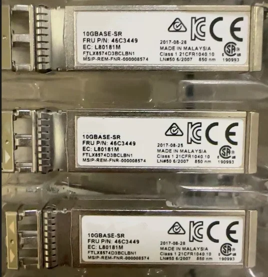 

10 шт. 46C3449 Лезвие 10 ГБ SFP+ ТРАНСИВЕР 10 ГБASE-SR 46C3448
