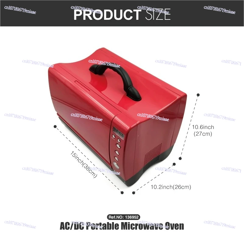 

Household AC100-240V DC12V/24V 7L Portable Food Heater Microwave Oven for Car/Truck/Camping/RV