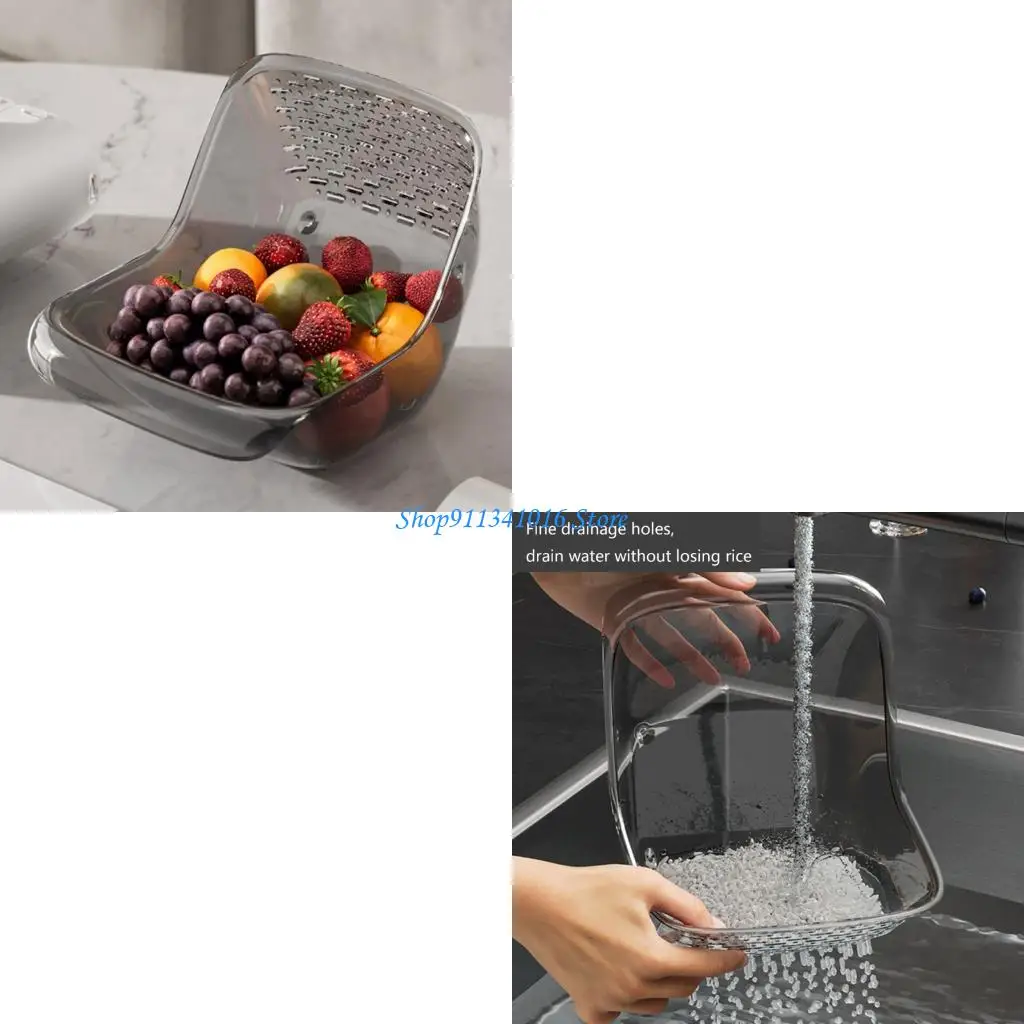 

Space Saving Portable Fruit Vegetable Basket With Multipurpose Draining Filtering Functionality Fruit Filter Basket