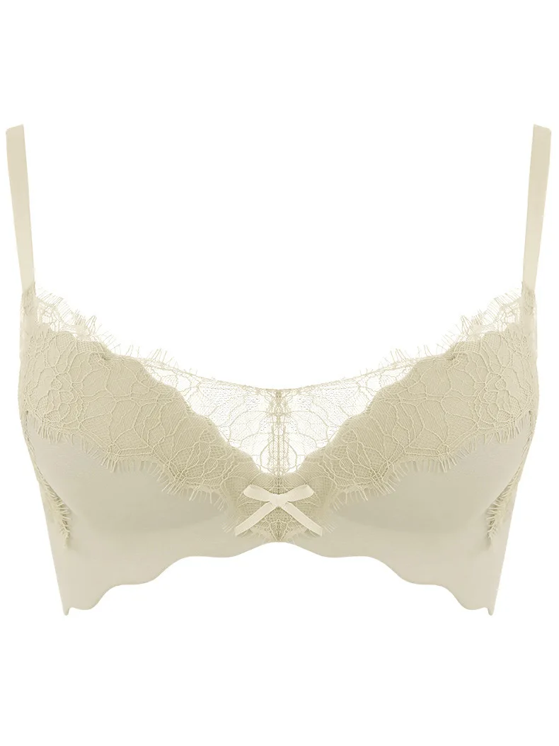 حمالات صدر بدون خياطة مضادة للترهل للنساء ملابس داخلية مثيرة حمالة صدر كورية رافعة للصدر ملابس داخلية سوداء على الطراز الكوري اللطيف #6