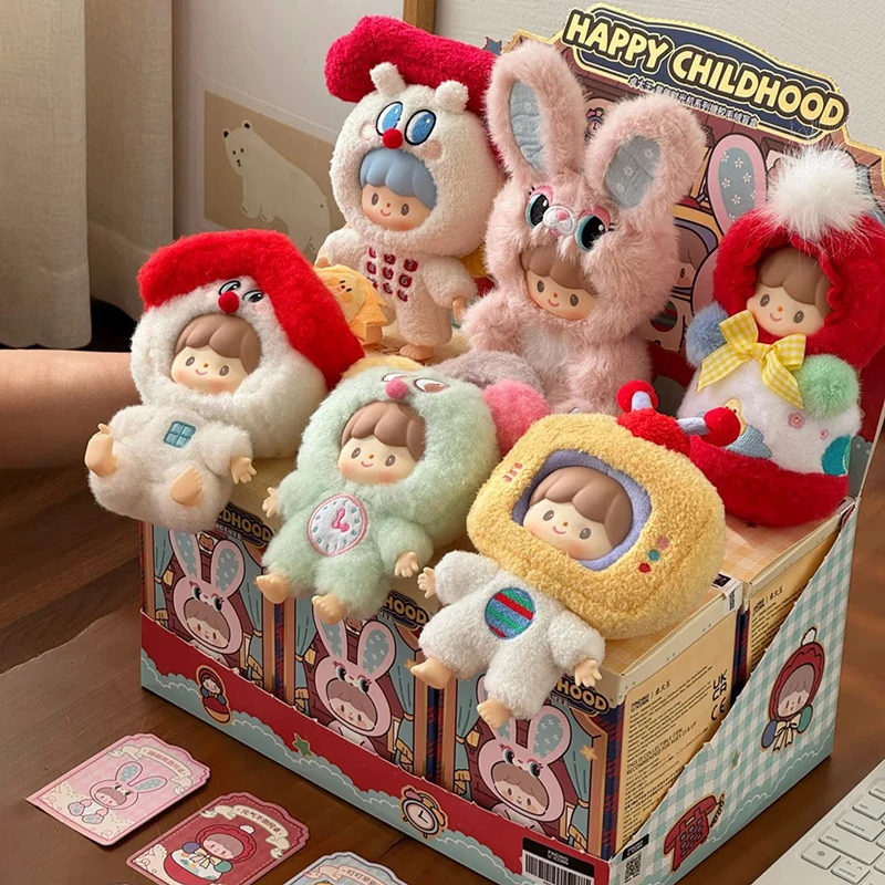 

zZoton Childhood Time Machine Vinyl Plush Blind Box Cute Doll Backpack Pendant Children's Collection Toys Birthday Gifts