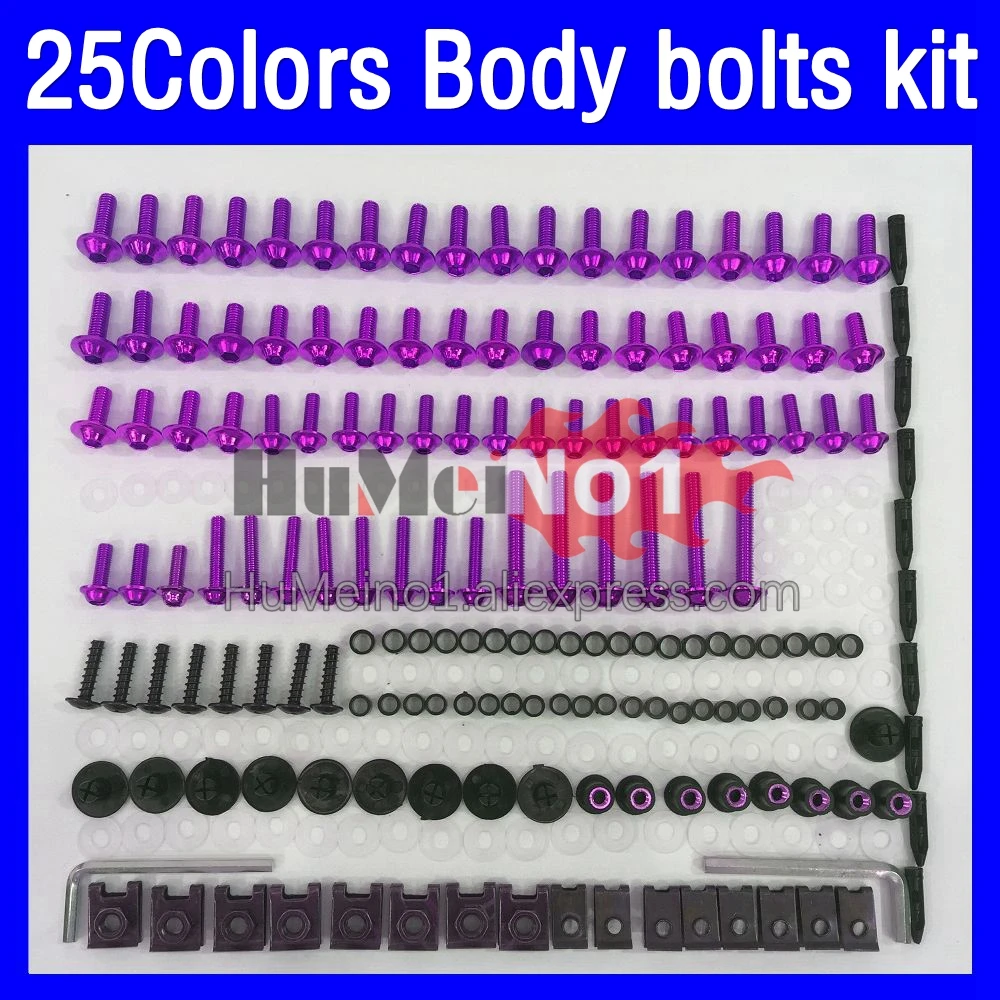 268ps Fairing bolts full screw kit For DUCATI 848 1098 1198 848S 1098S 1198S 848R 1098R 07 08 09 10 11 12 Body bolt screws Nuts