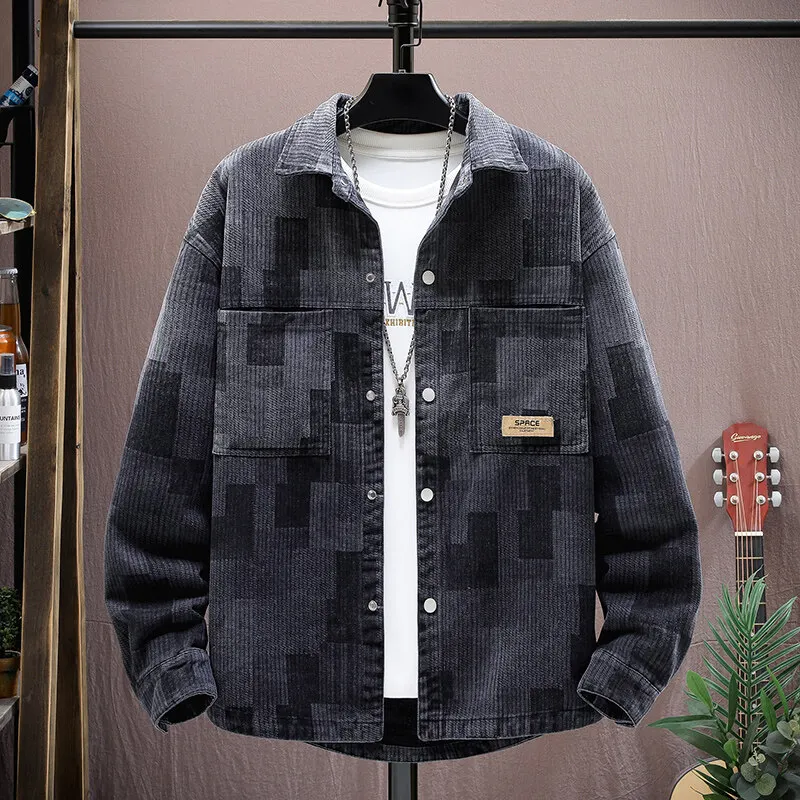 

Men's fashion Denim Shirts 2026 spring new style Casual Shirt male,autumn Mens high quality jeans Shirt Men size M-4XL