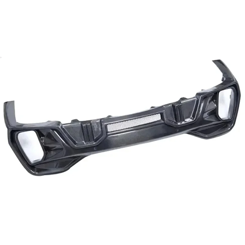 High Quality Factory Hot Sale Carbon Fiber Rear Bumper Diffuser Lip Spoiler With Exhaust Tips G0 Sport -