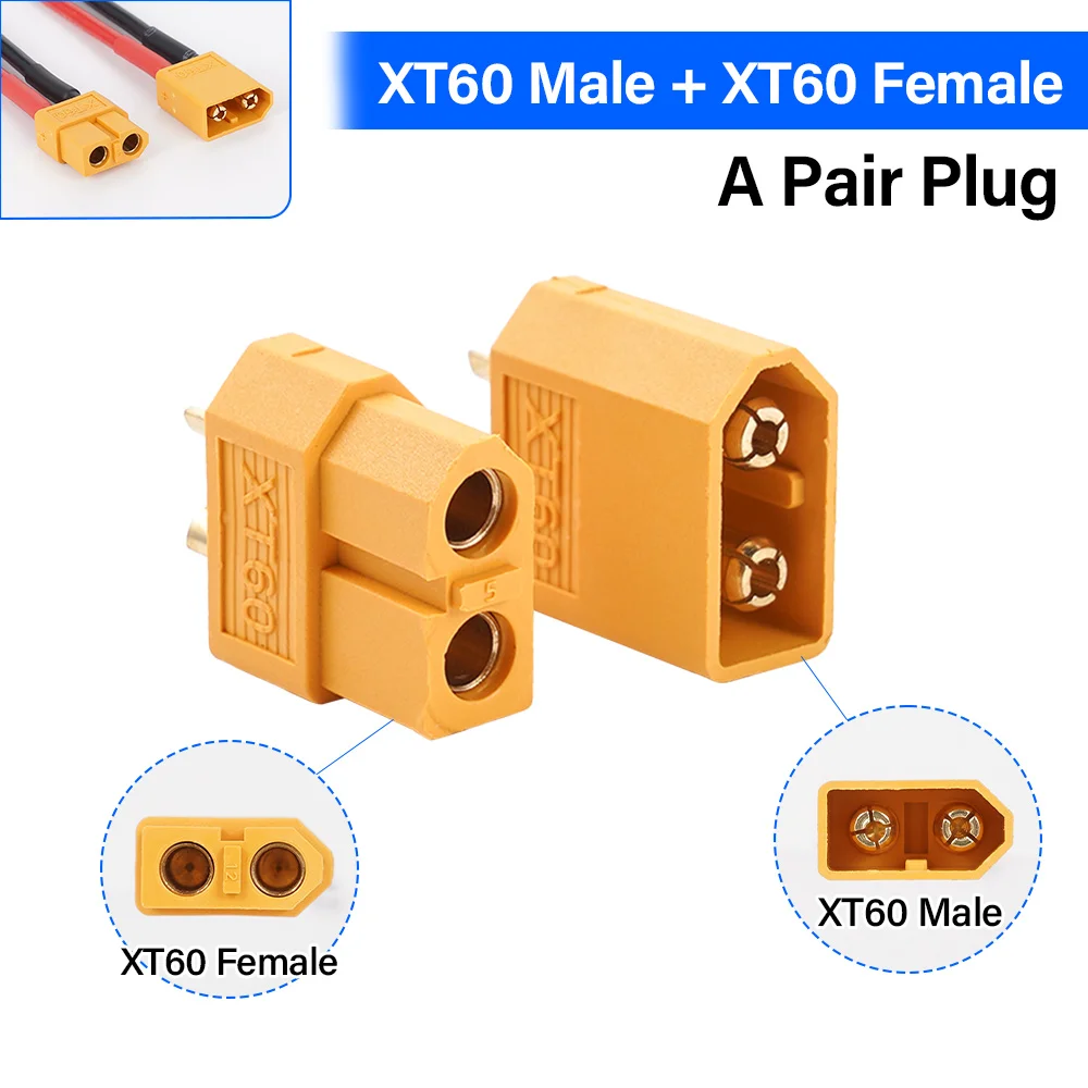 XT60 Male Female Bullet Connectors Plugs for RC Lipo Battery Drone Airplane Accessories Wholesale