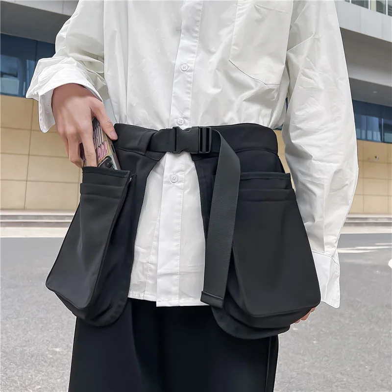 

High Quality Nylon Unisex Leg Bag Hip-hop Streetwear Waist Pack Large Capacity Storage Belt Bag Fanny Pack Multi-function Pocket