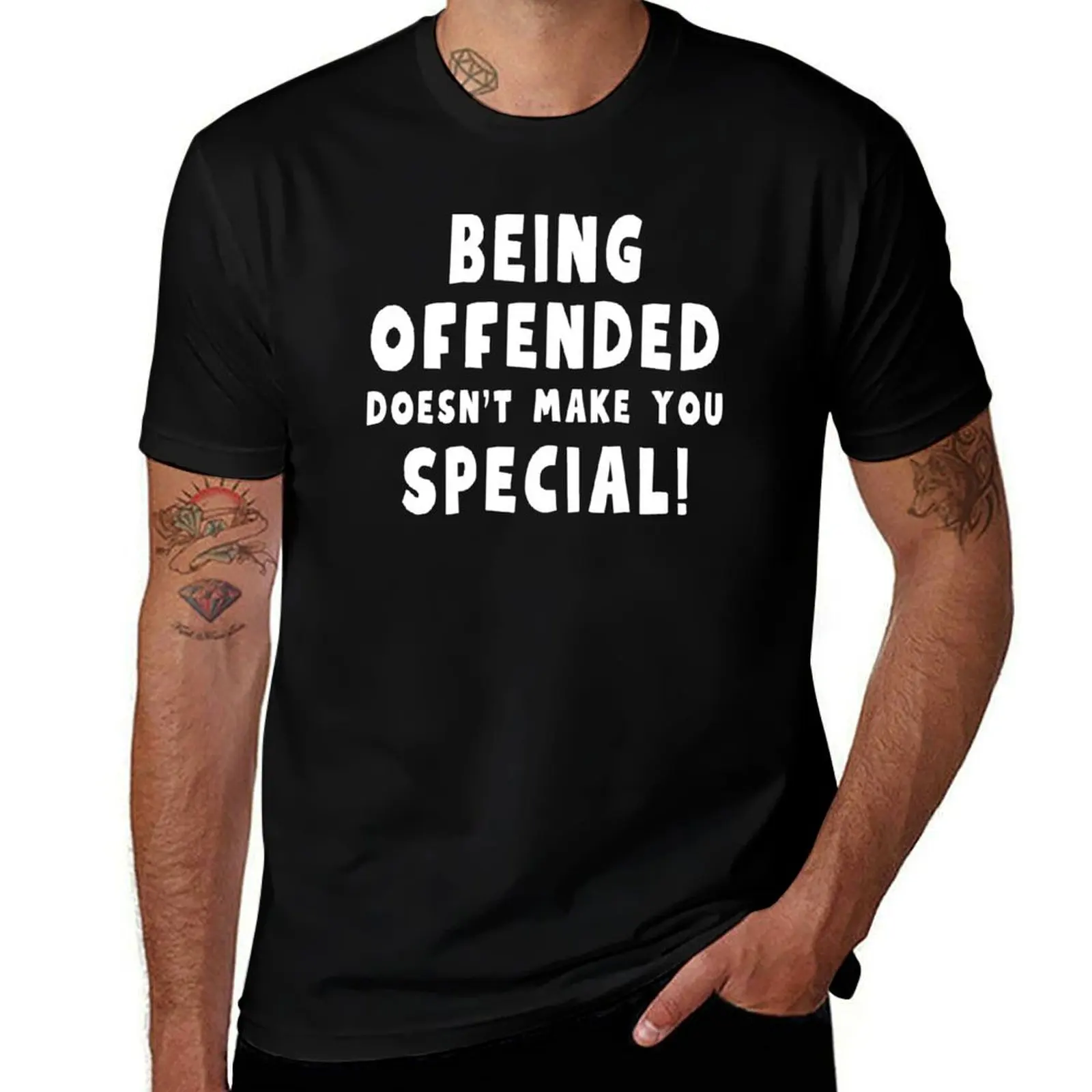 

Being Offended Doesn't Make You Special T-Shirt blue lock baggy shirts kawaii clothes mens cotton t shirts
