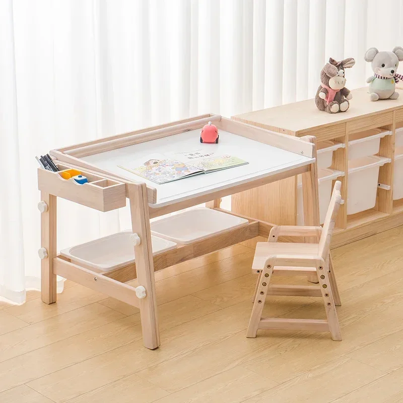 Kids Desk Study Table Children Elementary Student Child Room Furniture School Tables Childrens Classroom Children's Chair Set