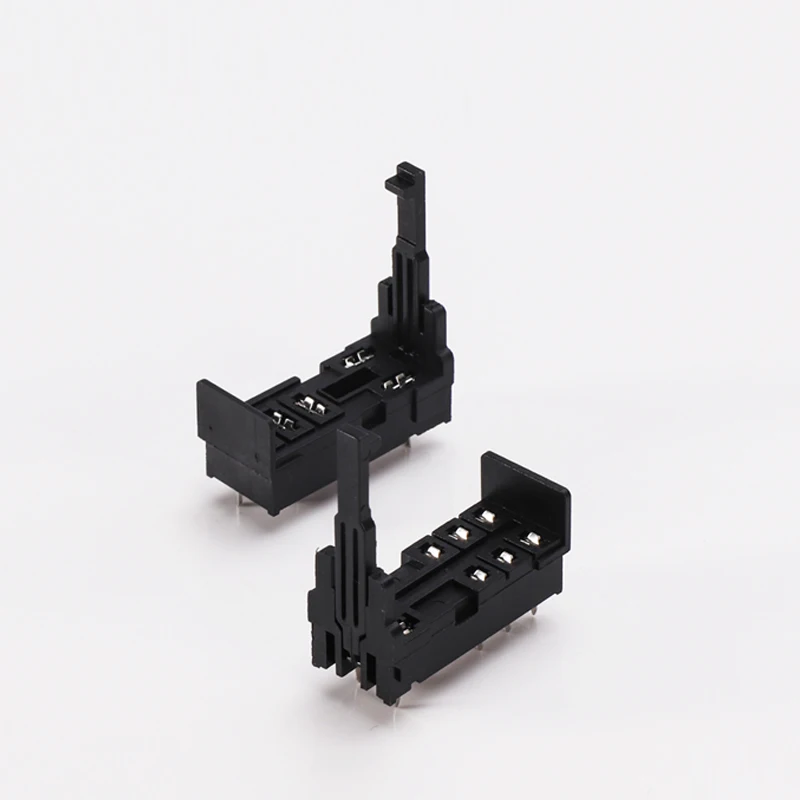 ENMG PCB Mount Relay Sockets لسلسلة RJ1S/RJ2S ذات 5 دبابيس واسعة - نماذج SJ1S-61/SJ2S-61/P2R-05/P2R-08P تصميم واسع 8 دبابيس
