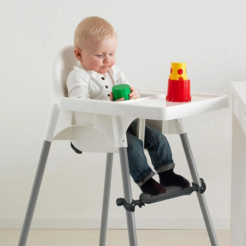 High Chair Footrest Non-Slip High Chair Foot Rest Height Adjustable Highchair Footrest Polypropylene Footstool