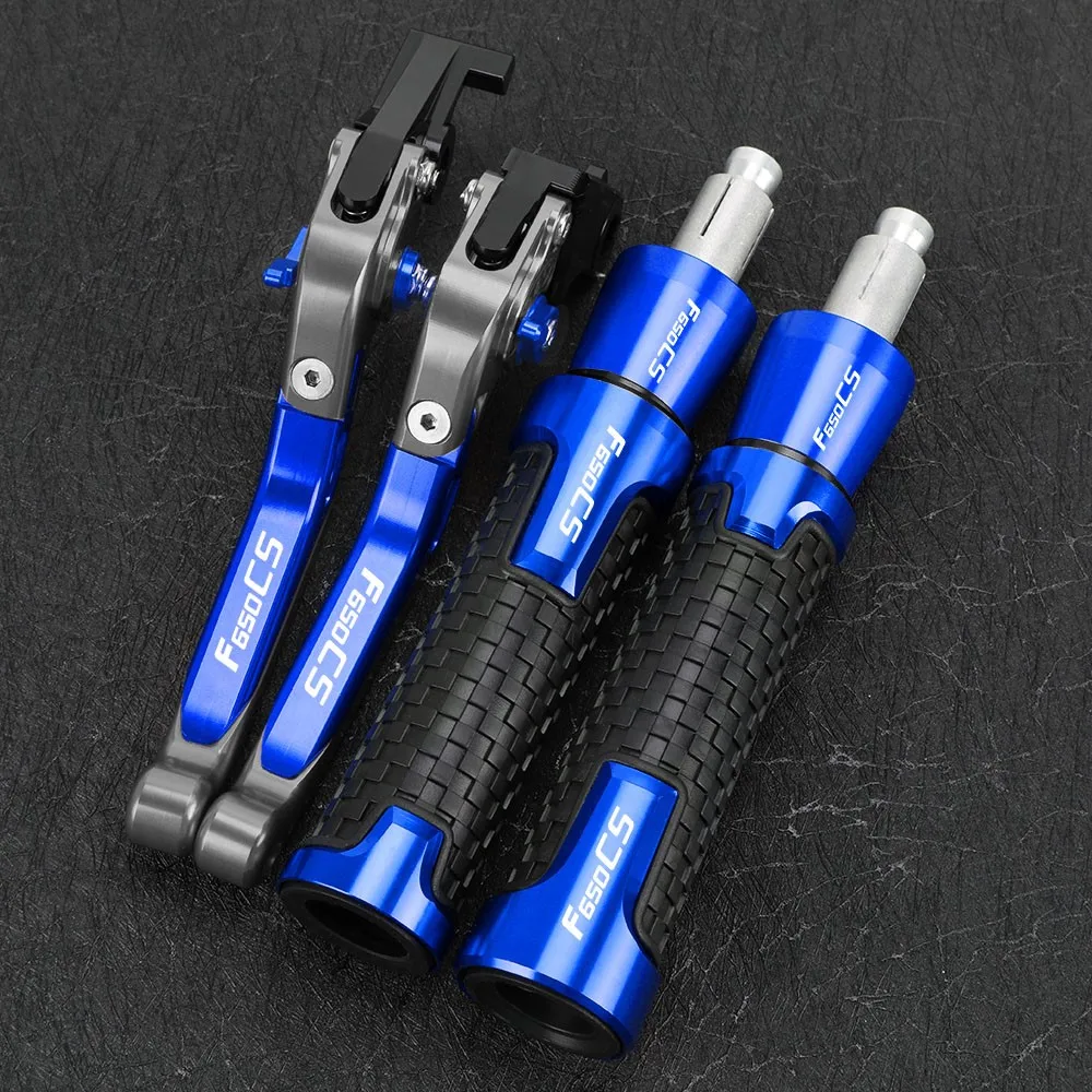 FOR BMW F650CS DAKAR 2000-2007 2006 F650CS SCARVER 2003 2004 Adjustable Extendable Brake Clutch Levers Hand Grip Handlebar Ends