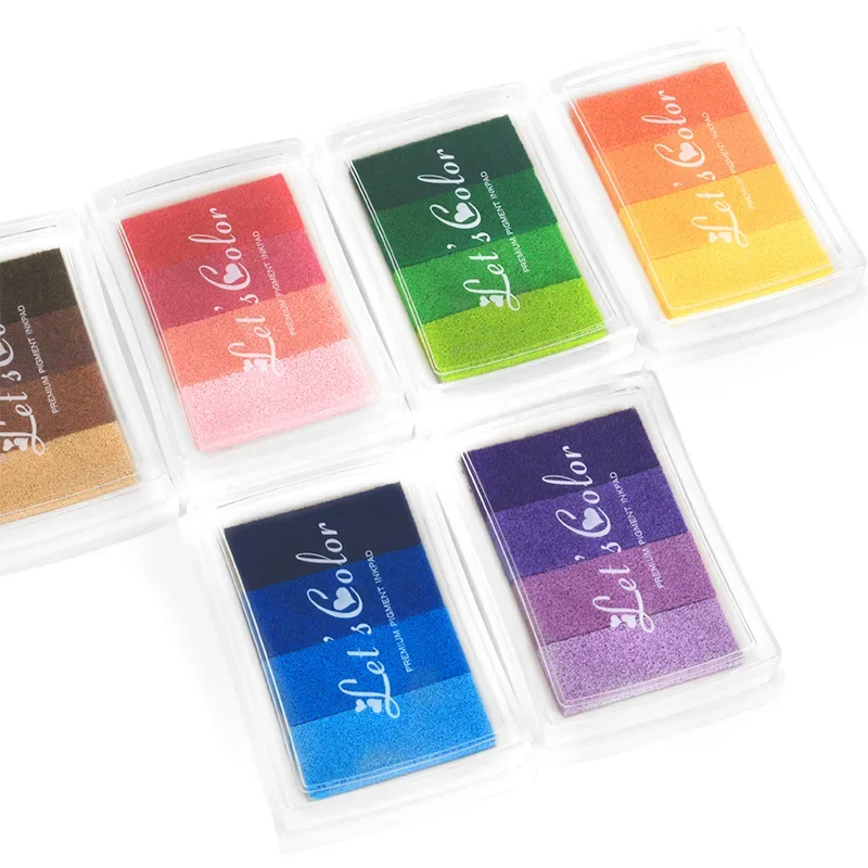 Colorful Craft Inkpad Handmade Craft Oil Based Ink Pad Fabric Wood Paper Finger Painting Manual Account Scrapbooking Accessories