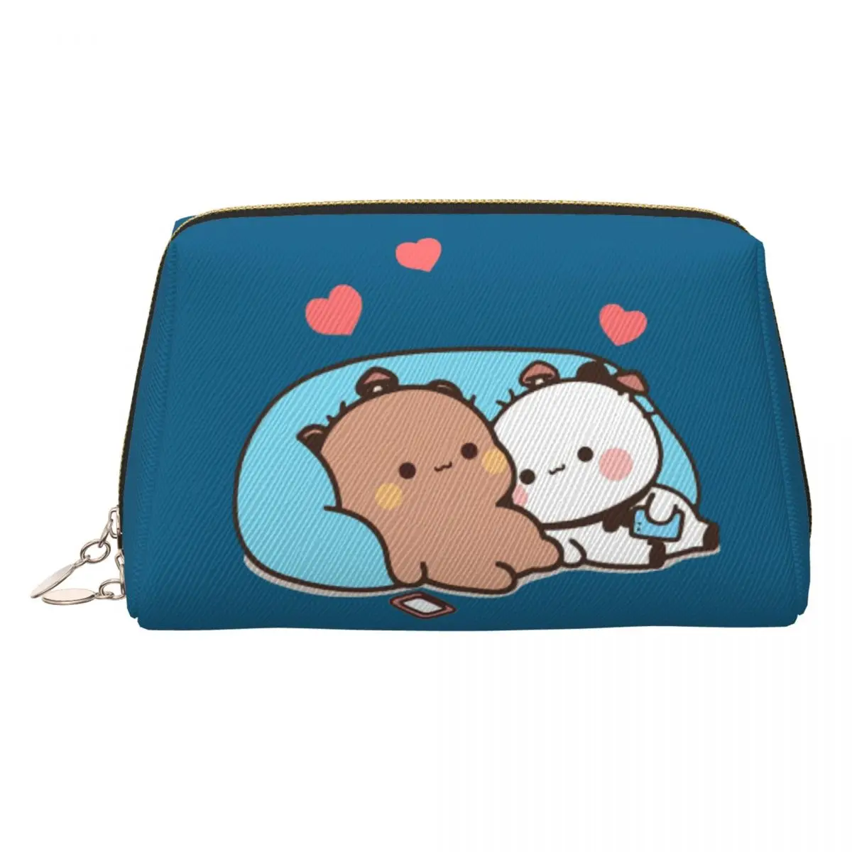 Bubu Dudu Panda Bears Cartoon Women Cosmetic Bag Travel Makeup Organizer Pouch Toiletry Storage Dopp Kit Box