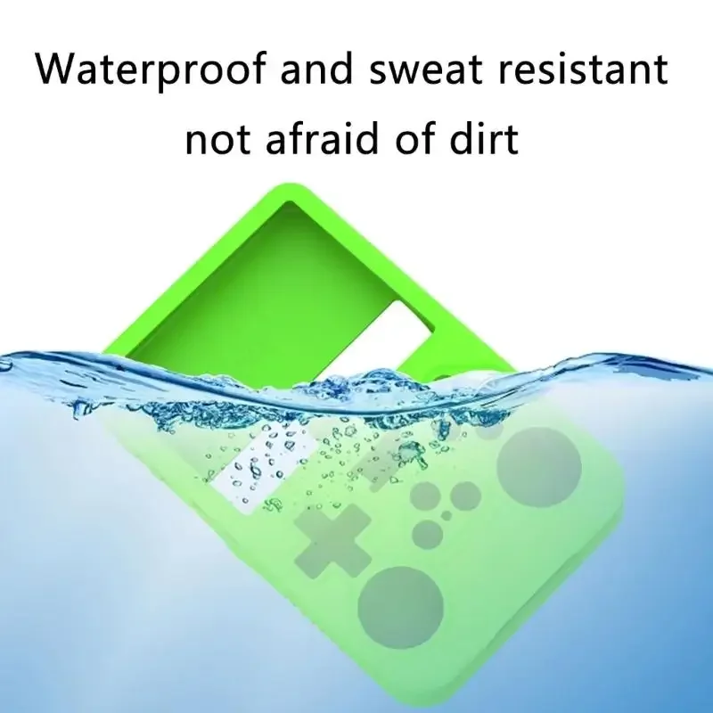 R36Sゲームコンソール肌のスリーブゲームパッドダストプルーフハウジングゲームアクセサリー用のプロテクターカバースクラッチプルーフシリコンシェル