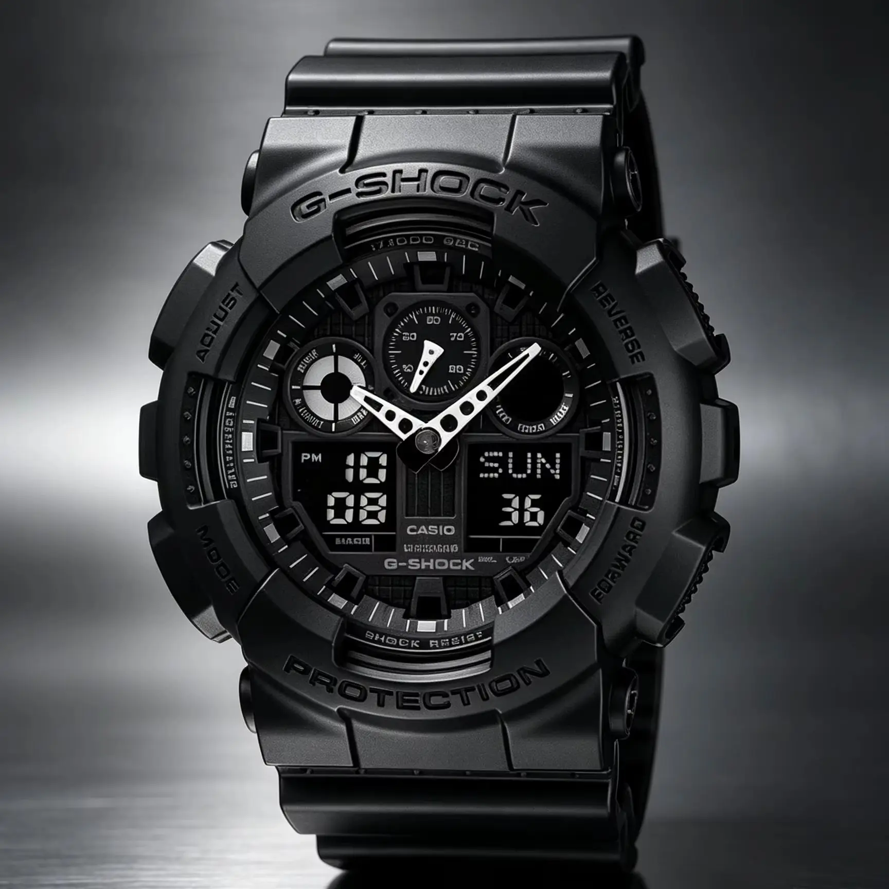 Casio G‑SHOCK GA‑100 | Resin Band Men Watch | 200M Water Resistant | Shock Magnetic Resist Analog‑Digital Sports Wristwatch