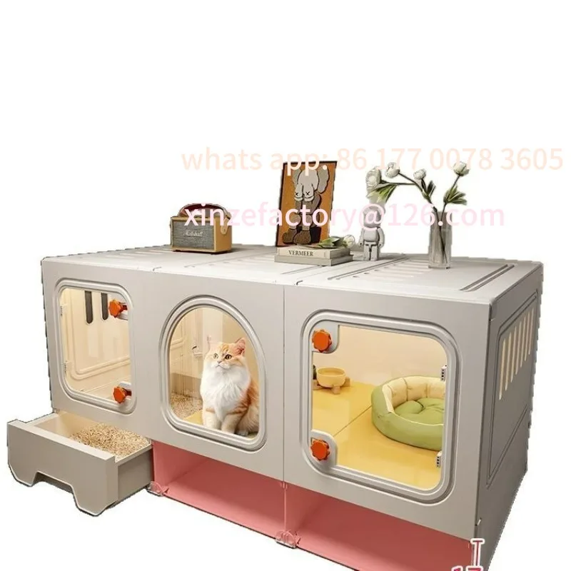 

Customizable Cat Villa One Room One Living Room One Bathroom Cat Nest Toilet Integrated Household Indoor Small Apartment