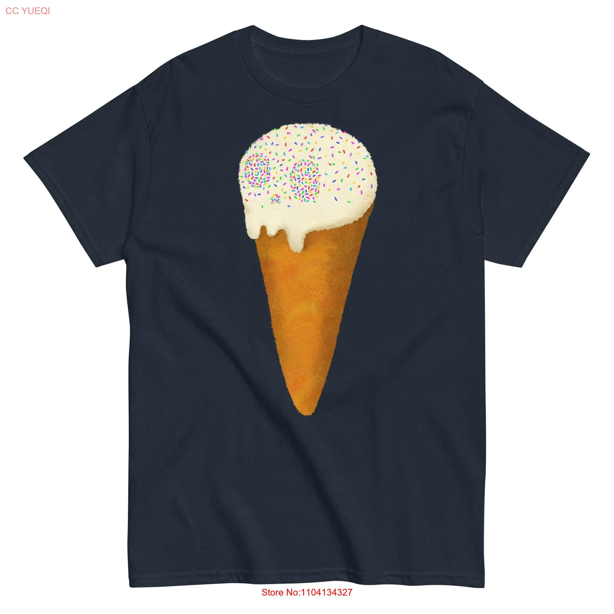 Chills n Thrills Death or Ice Cream Skull T Shirt long or short sleeves