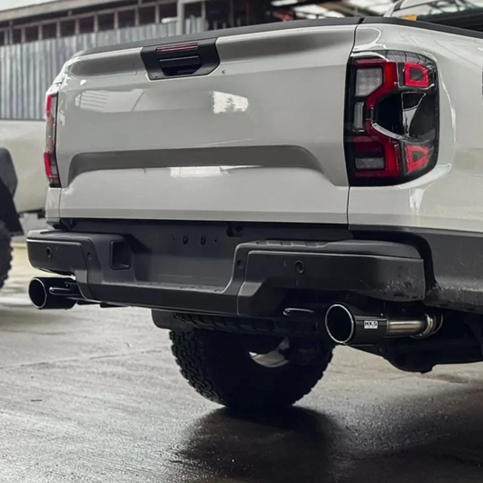 For Ford Ranger T9 NEXT GEN RAPTOR 2.0 2023+ Stainless Steel Carbon Fiber Exhaust Pipes Ready Stock