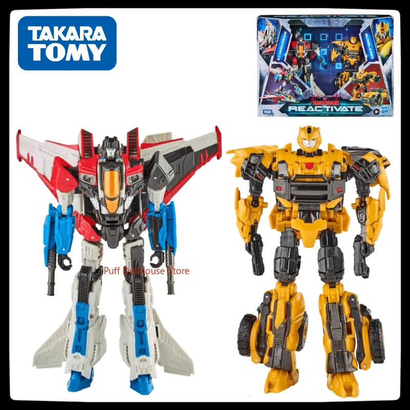 In Stock Original Transformers Reactivated Bumblebee & Starscream Animation Characters Action Figure Model Toy Gift Collection