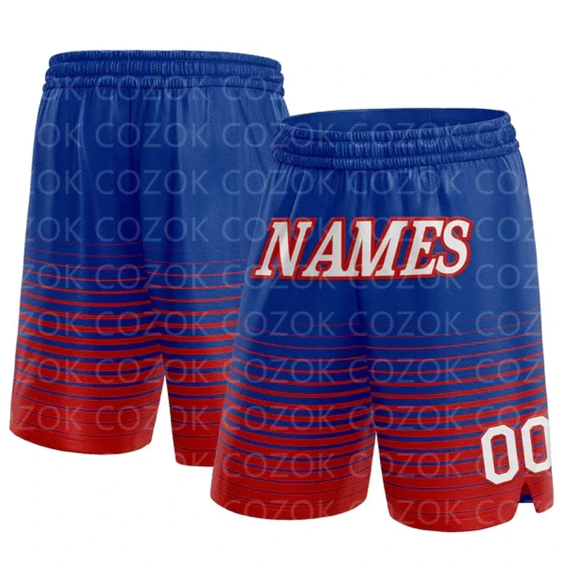 

Custom Black Red line Authentic Basketball Shorts 3D Printed Men Shorts Your Name Mumber Quick Drying Beach Shorts