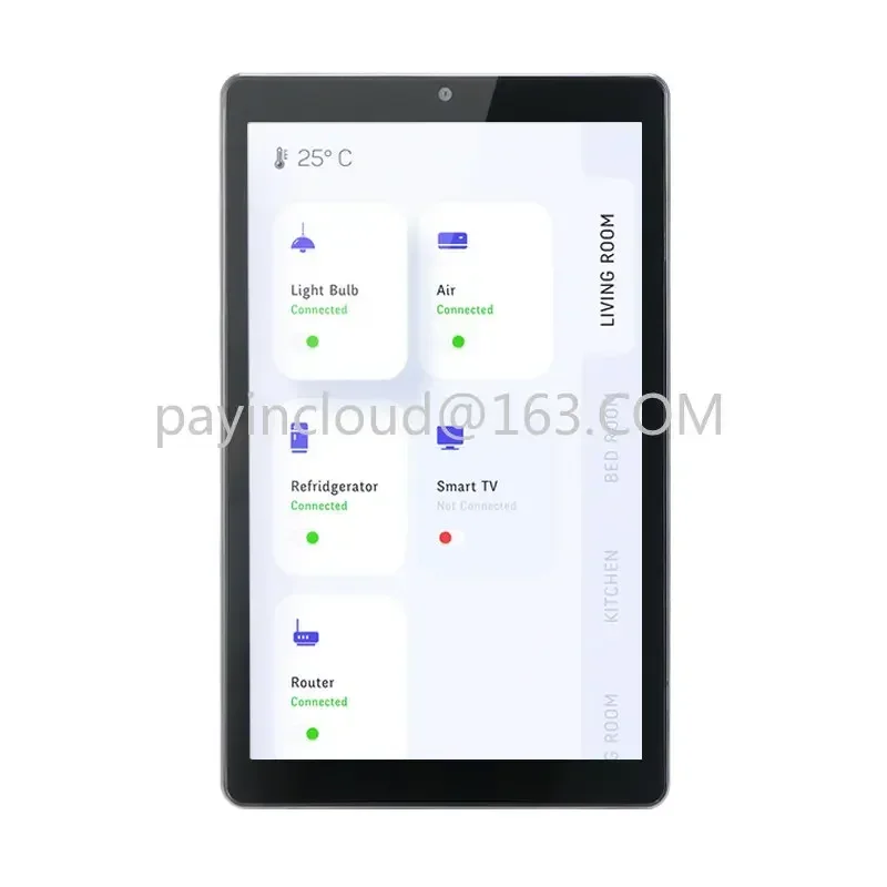 2023 Sunworld YC-SM08P New 8 inch Embedded control touch panel Android 11 tablet pc with rj45 poe