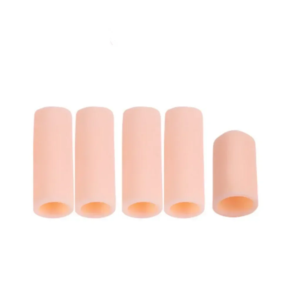 5\\2pcs Silicone Finger Protector Gel Tubes Little Toe Protector Corn Pain Relief Sleeve Cover Toe Separators Foot Care Tool