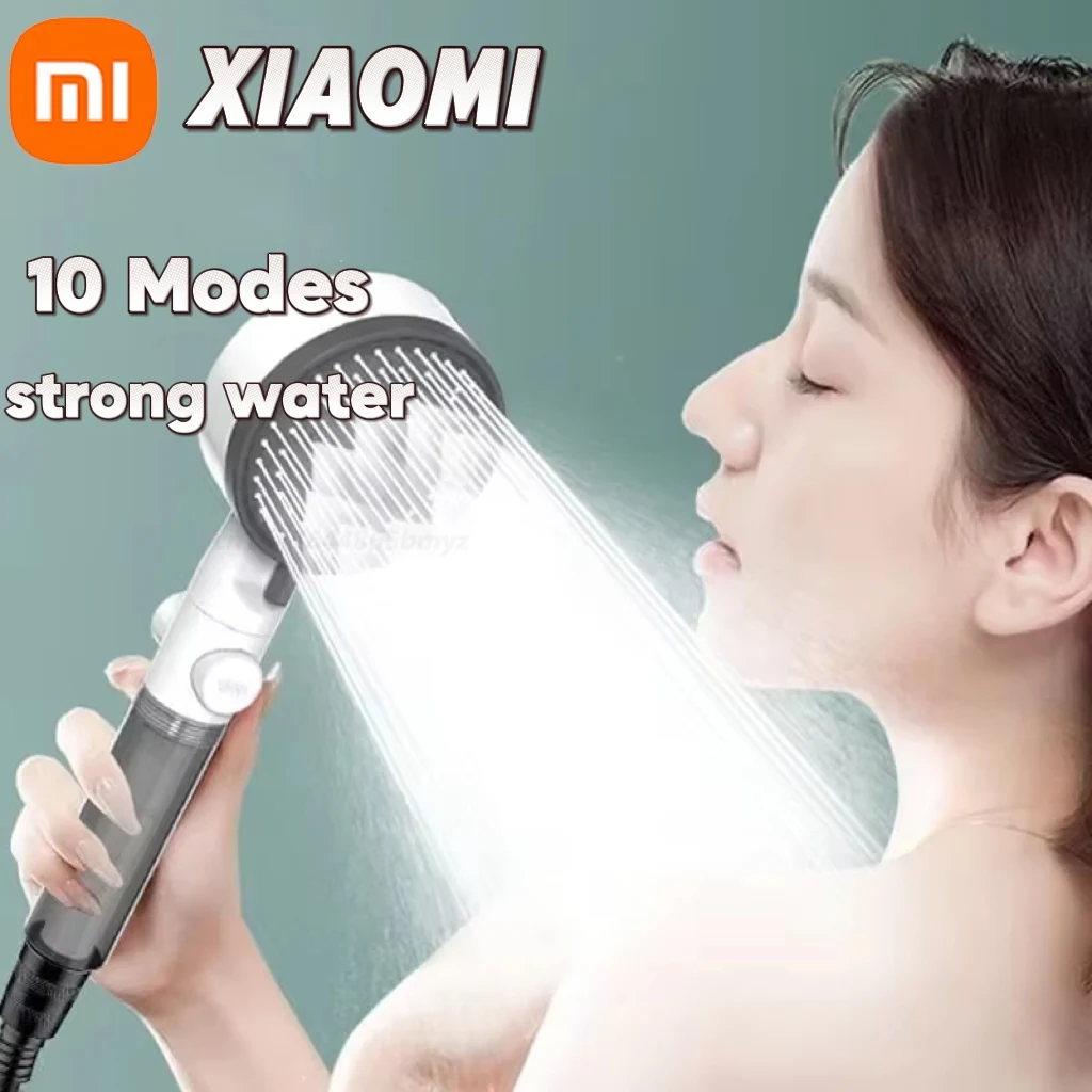 Xiaomi 10-trybowa głowica prysznicowa Filtr wody Regulowany prysznic wysokociśnieniowy Przenośny prysznic z jednym przyciskiem Akcesoria łazienkowe