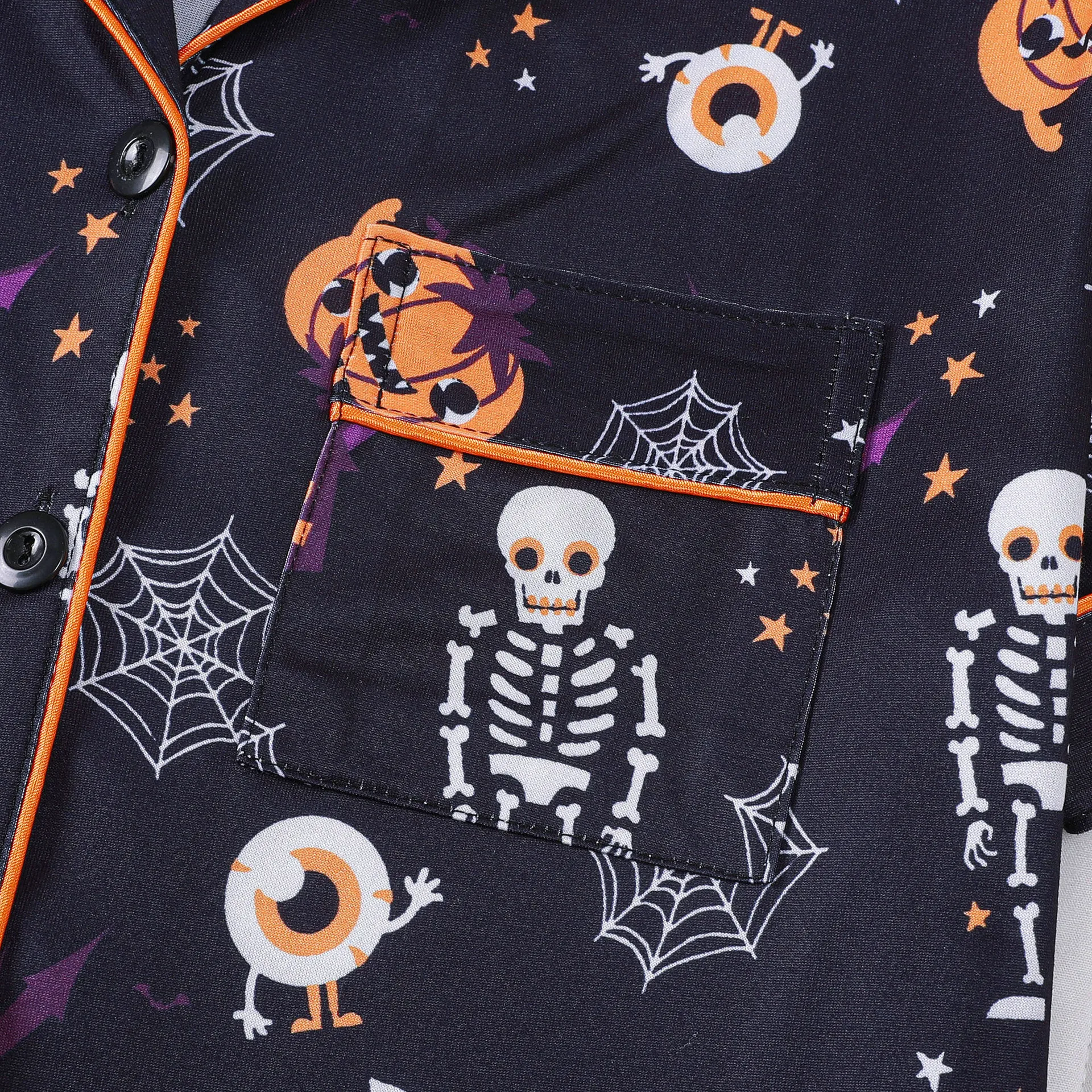 New Halloween Pajama Printed Short Sleeved Women Home Outfit Set Pajamas for Women Sleepwear