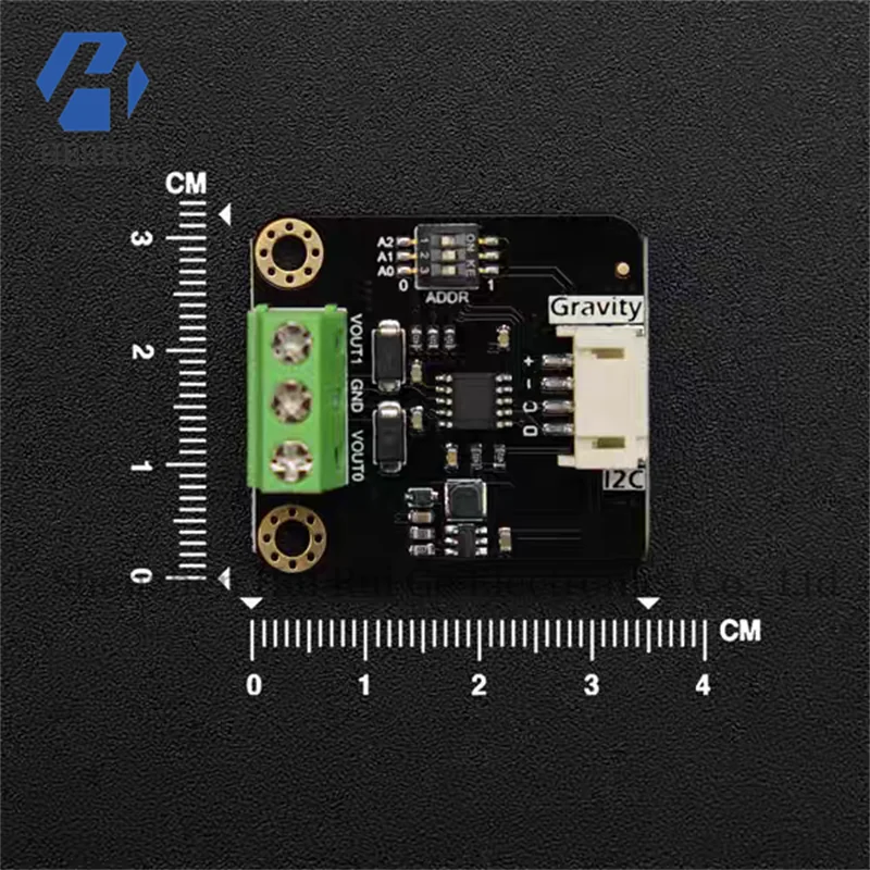 GP8413: 2-channel I2C to 0-5V/10V (15 bit) analog voltage module