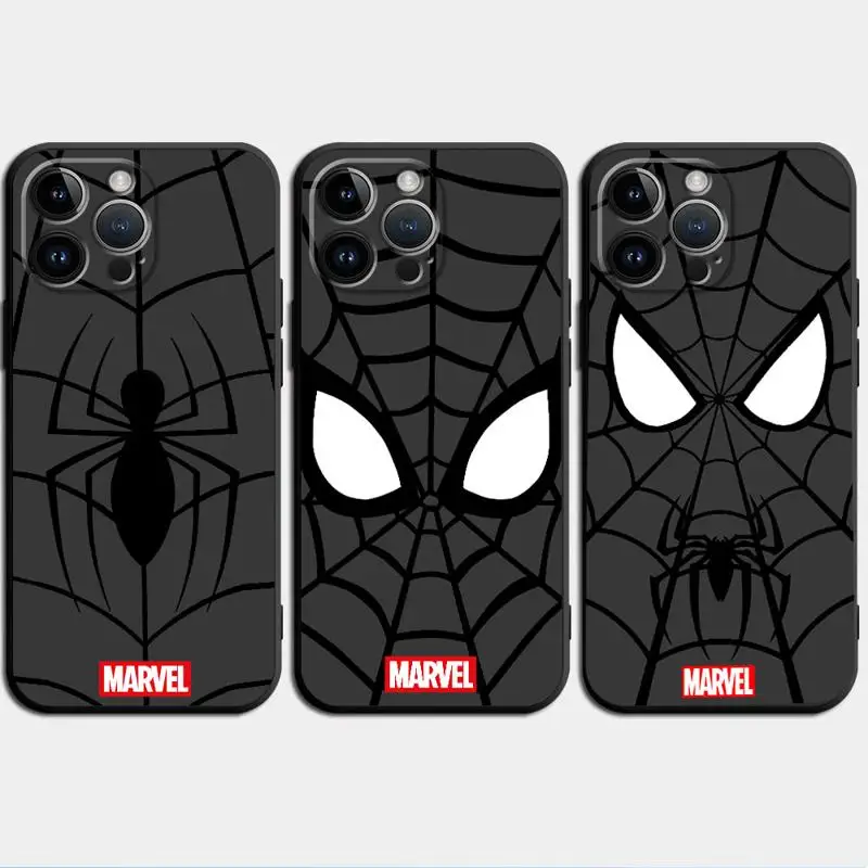 phone Cases for iphone 14 case 11 12 15 Pro XS Max 8 13 Mini X SE 7 16 Plus funda Antiscratch cover Marvel Red Amazing Spiderman