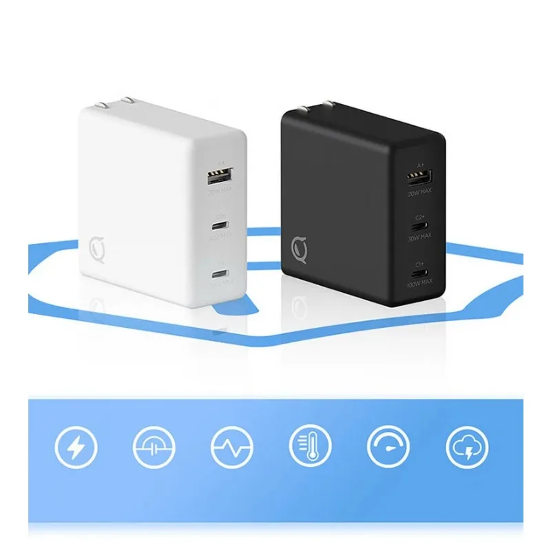 Lenovo Laptop Xiaoxin XX105W 125W Three Port Gallium Nitride Charger Head Power Adapter Type-C Interface Laptop Charger