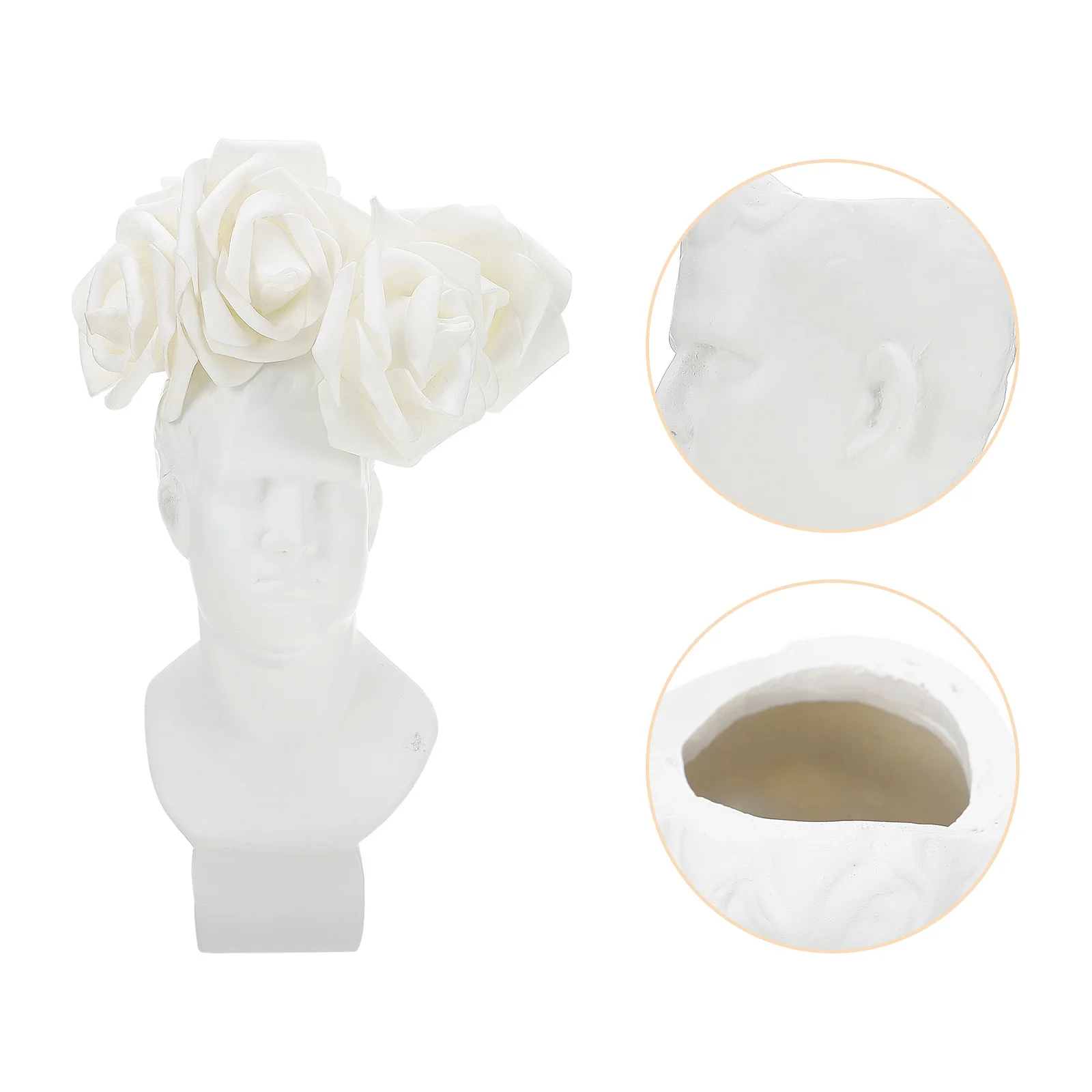 

Creative Resin Flower Human Modeling Exquisite Plant Container for Home Garden Decoration Indoor Outdoor Use Decorative