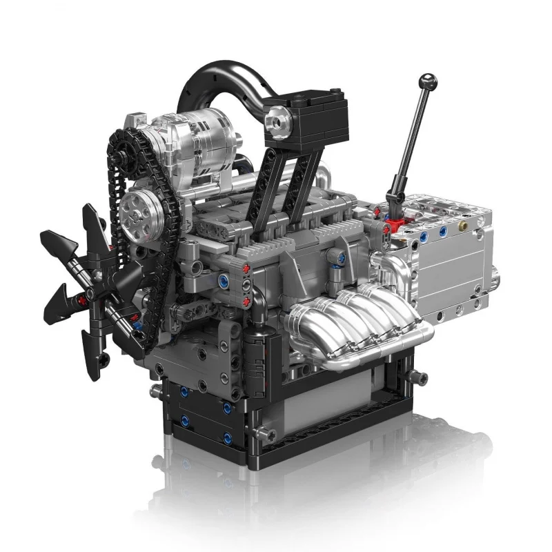 Mould King 10212 2025New Rotor Engine Building Blocks Electric Remote Control Assembly Toy Birthday Gift