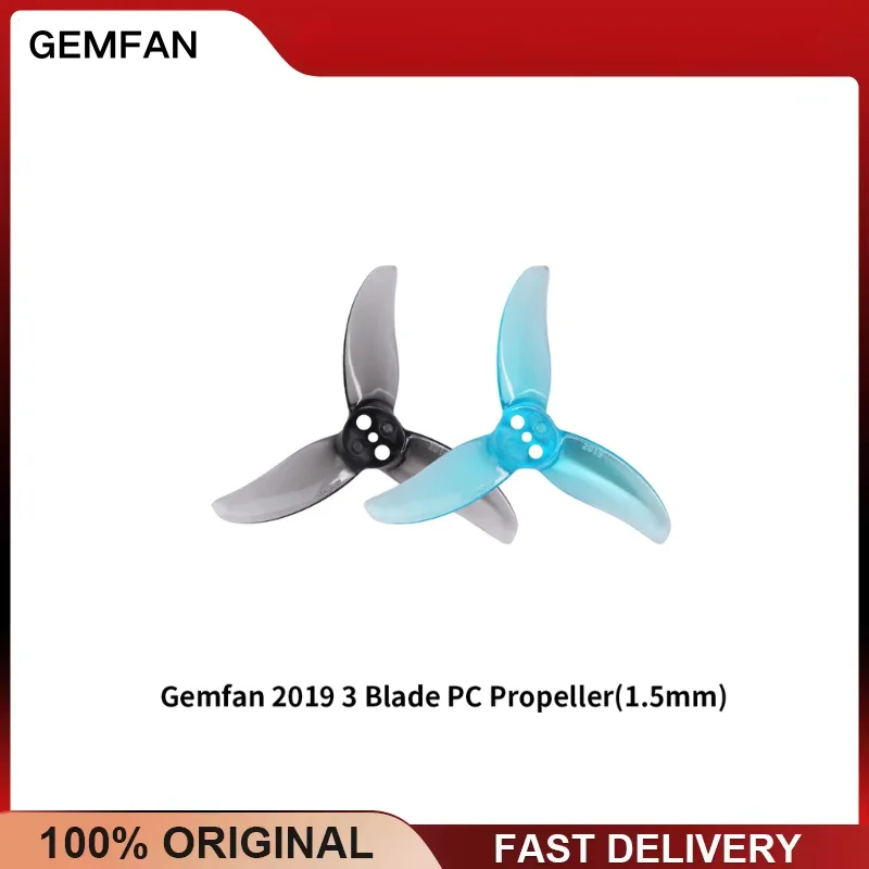 GEMFAN 2019-3 2 Inch 3-Blade PC Propeller 1.5mm Mounting Hole 1.9
