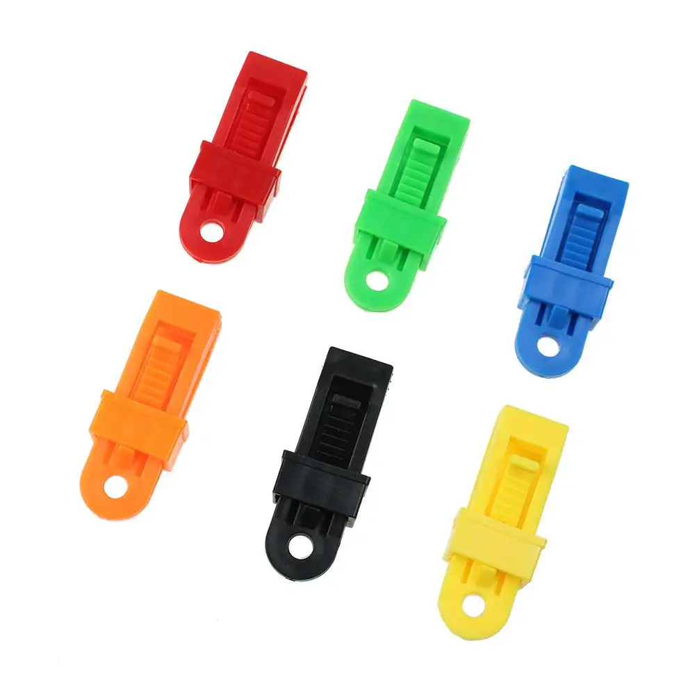 1/2/3PCS Tarp Tent Lock Clip Buckle Durable Practical Heavy Duty Lock Clip Buckle Tarpaulin Weather-resistant Wind Rope Clamps