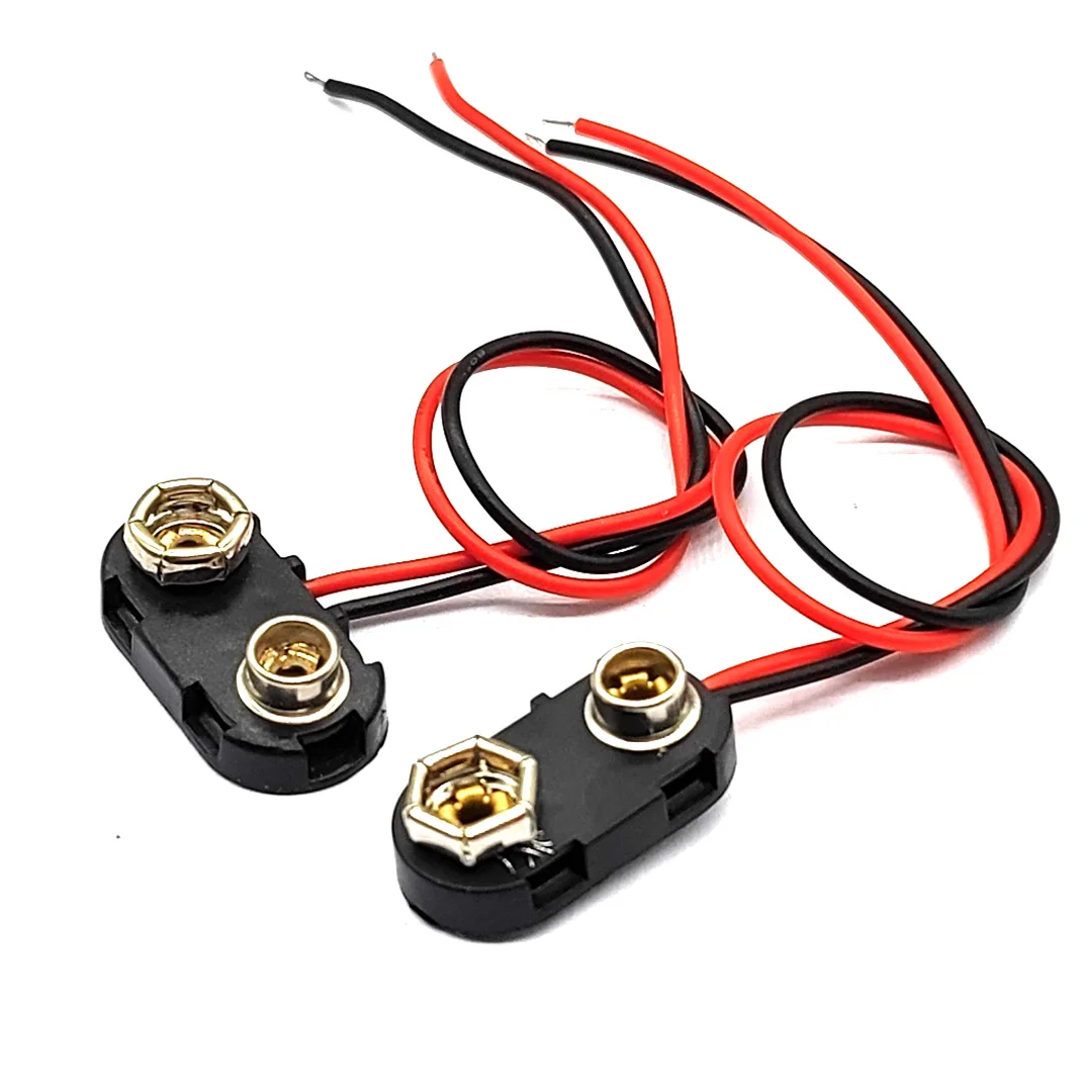 ที่ยึดแบตเตอรี่9V ที่ยึดแบตเตอรี่แบบแข็ง9V ที่ยึดแบตเตอรี่แบตเตอรี่กระดุมขนาด15ซม.