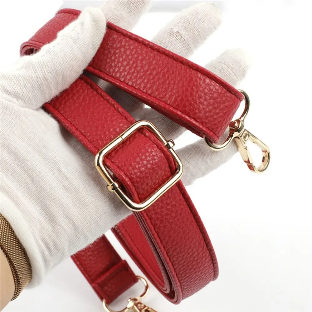 PU Leather Crossbody Bag Strap Lychee Pattern Replacement Shoulder Bag Strap Detachable Adjustable Handbag Belt for Women