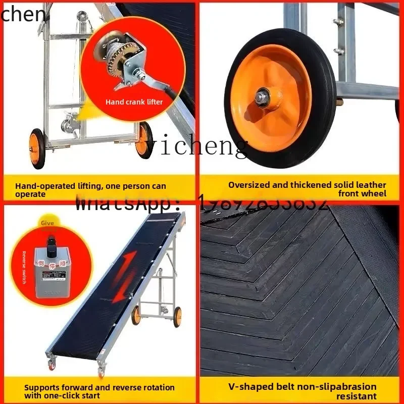 A31- Conveyor Belt Transfer Belt Loading Folding Household Small Belt Conveyor