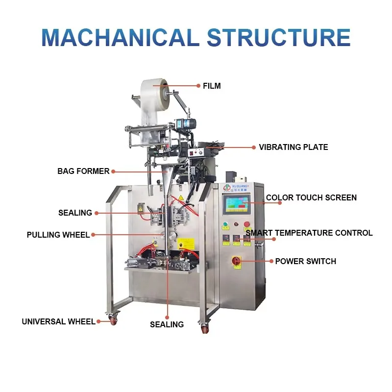 Automatic Packaging Triangle Bag Peanut Chocolate Bean Candy Triangular Bag Packing Machine food packaging sealing machine Custo