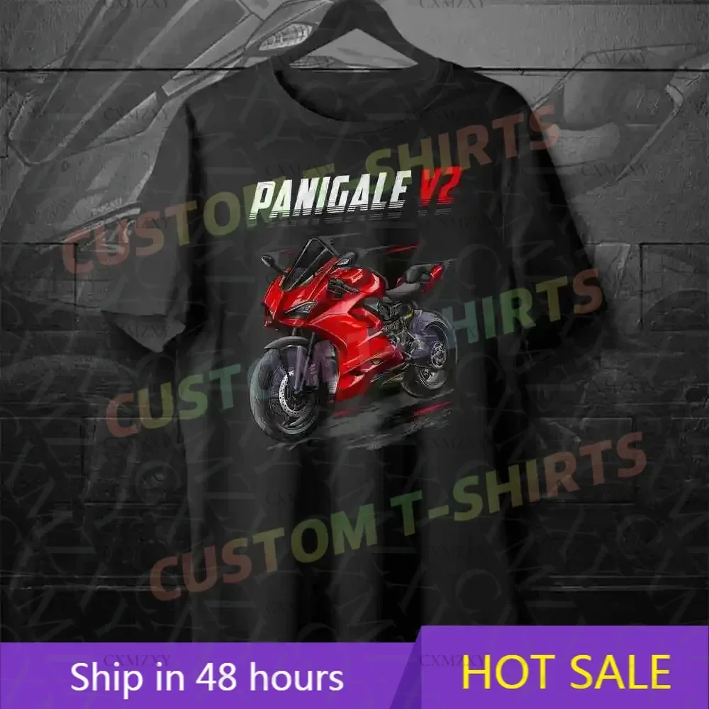 

Panigale V2 motorcycle T-shirt, suitable for sports bike riders