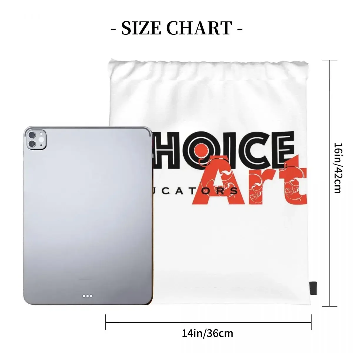 Choice-Art Educators Logo Backpacks Casual Portable Drawstring Bags Drawstring Bundle Pocket Sports Bag BookBag Travel School