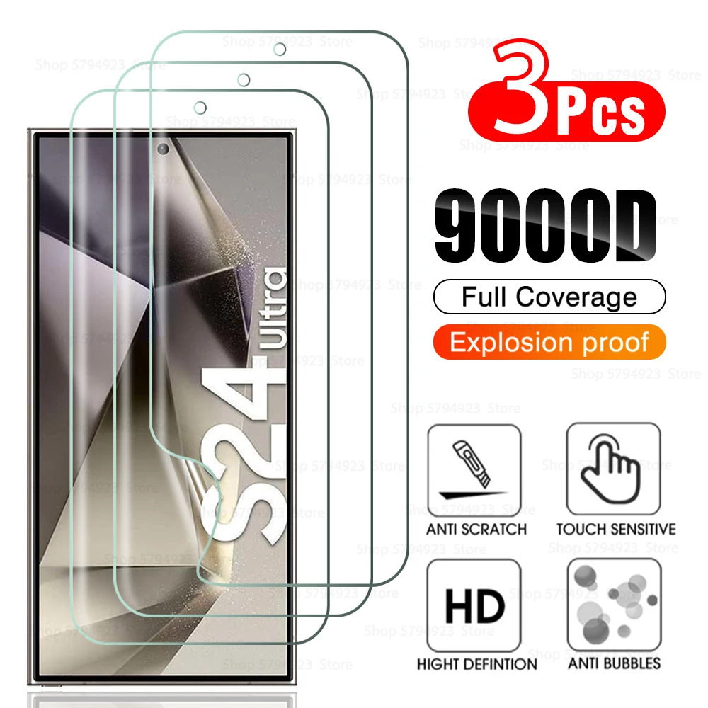 3 Stuks Screen Protector Voor Samsung Galaxy S24 Ultra S23 + Hd Hydrogel Film Niet Glas Voor Samsung Galaxy S23 Ultra S24plus S24ultra