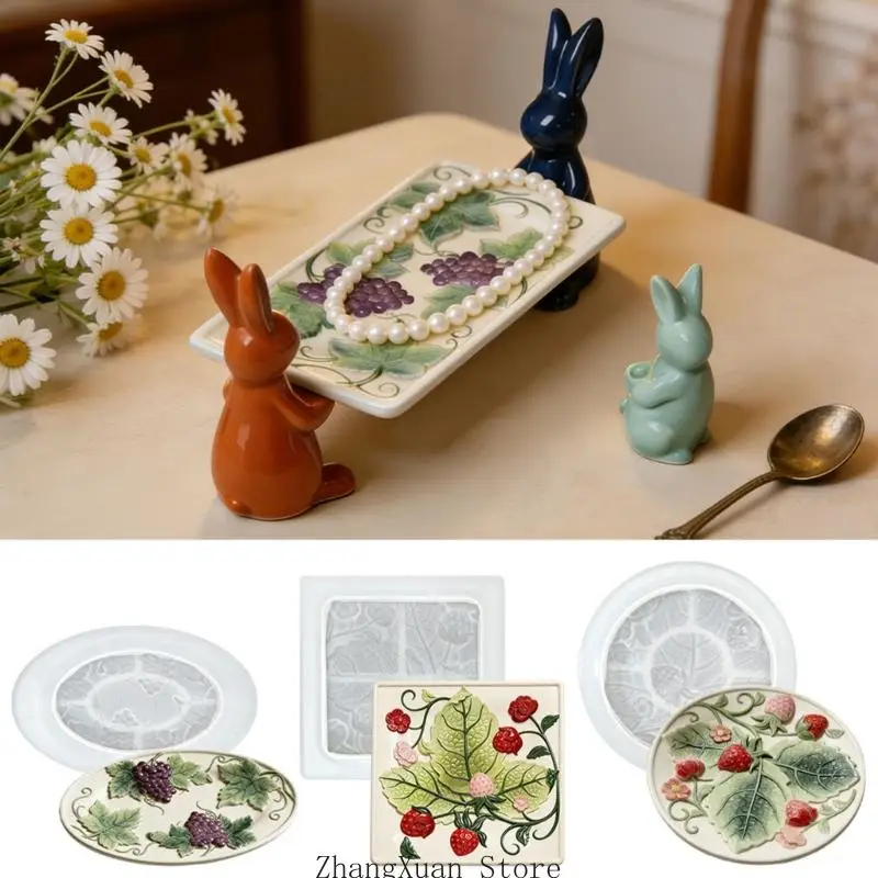 Silikonform in Hasenform mit feiner Prägung für Dessertkerzen und Enthusiasten 3XUF – Detail 2