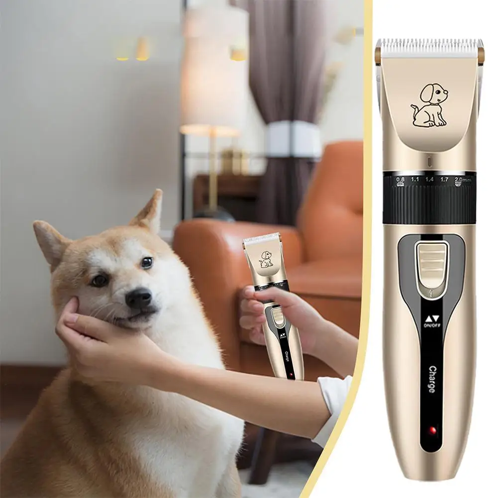 USB Rechargeable Pet Hair Clipper Kit, Low-Noise wireless Dog & Cat Grooming Trimmer with Adjustable 4 Length Guide Combs,Home - view 4