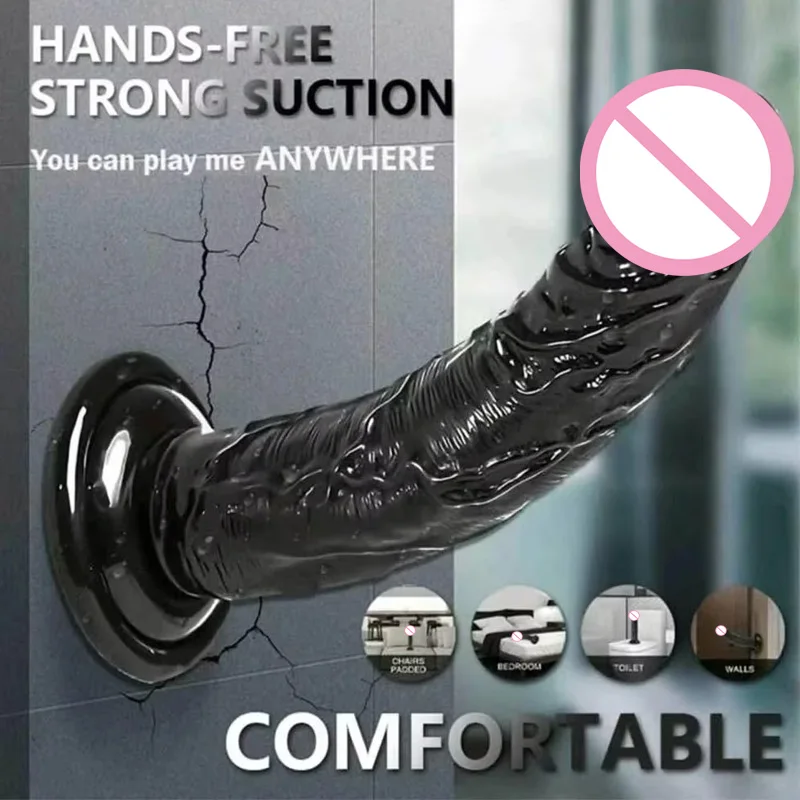 G Spot Anal Plug Jelly Dildo Penis Realistic Soft Jelly Suction Cup Adult Sex Toy for Women and Men Vaginal and Anal Masturbator - Image 3