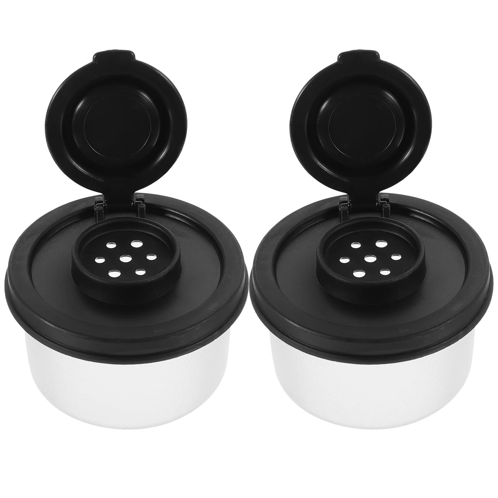 

2 Pcs Mini Condiment Bottle Spice Shaker Plastic Pepper Shakers Lunch Box Salt Small Seasoning Bottles