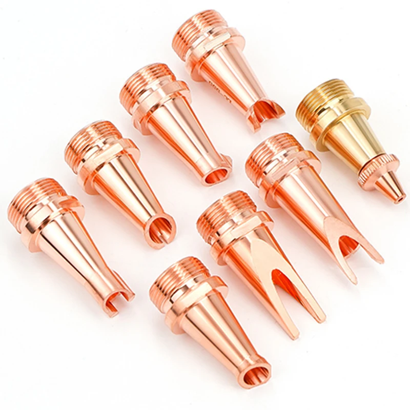 Laser Welding Nozzle Handheld Fiber Laser Welding Nozzle For Welding Machine Head Parts Red Copper Replacement Accessories