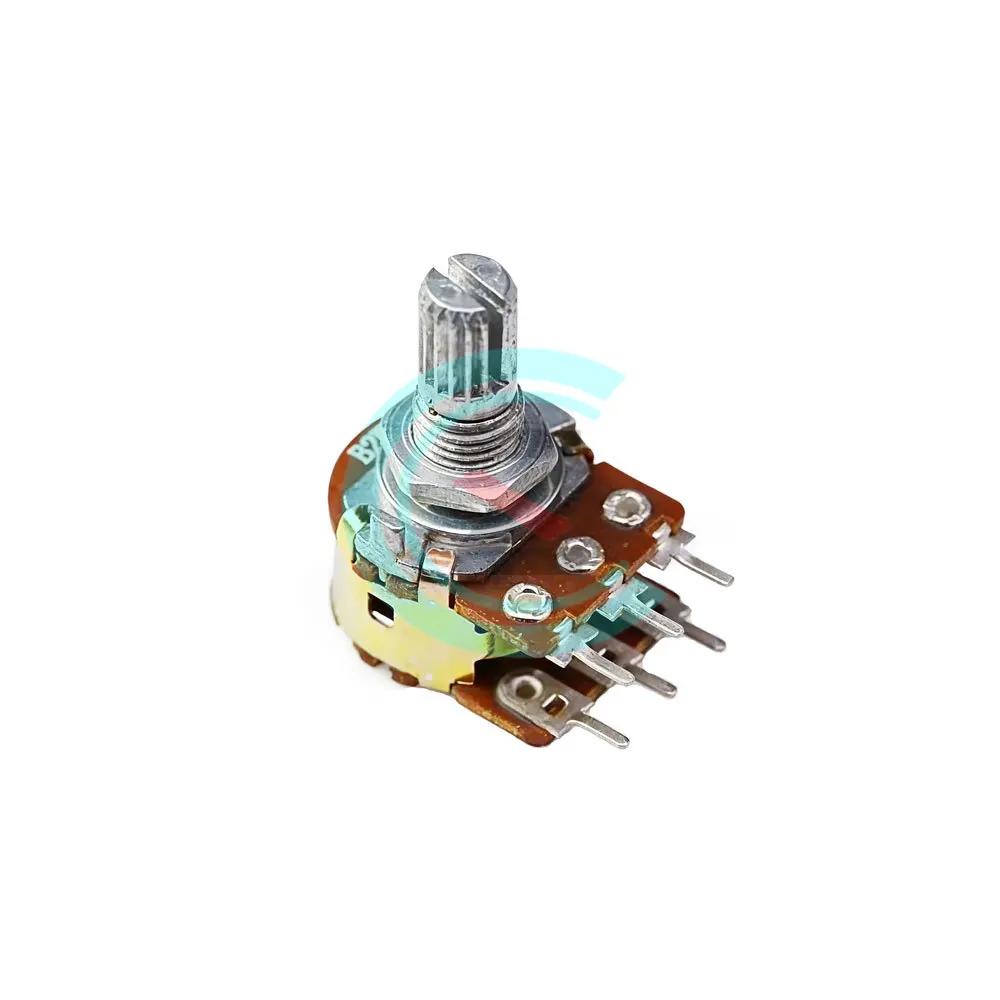 10PCS 15mm 6pin WH148 Linear Potentiometer with Nuts and Washers Resistance 1K 2K 5K 10K 20K 50K 100K 250K 500K 1M