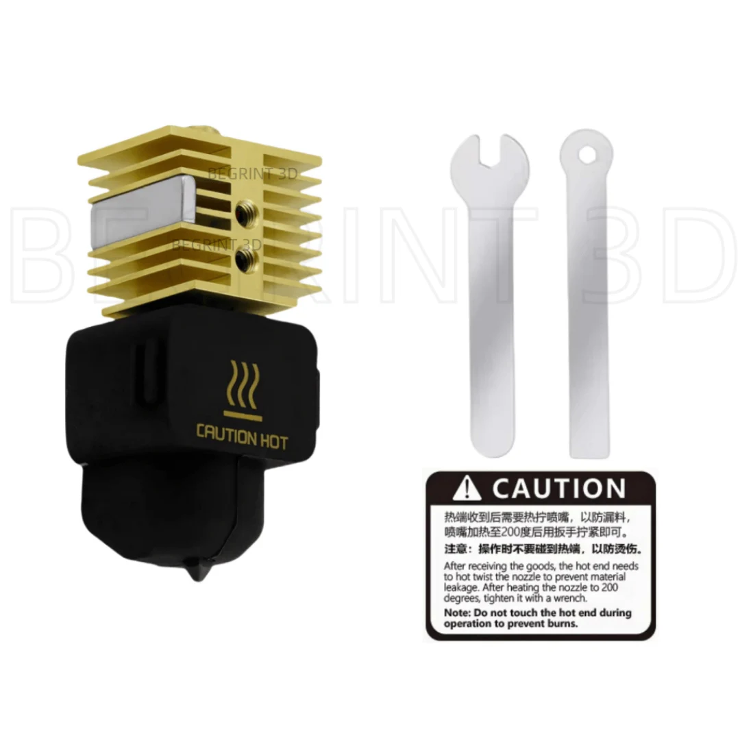 Voor Bambu Lab A1/A1 Mini Hotend Kit Snelle Snelheid Printkop Montage Thermistor Heater 0.2/0.4/0.6/0.8mm Gehard Stalen Mondstuk